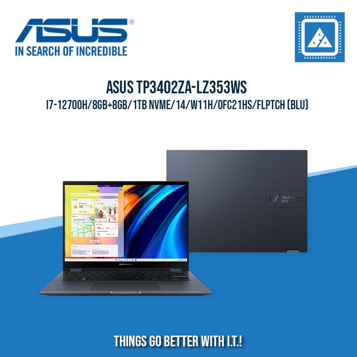 ASUS TP3402ZA-LZ353WS I7-12700H/8GB+8GB/1TB NVME | BEST FOR STUDENTS AND FREELANCERS LAPTOP ASUS TP3402ZA-LZ353WS I7-12700H/8GB+8GB/1TB NVME | BEST FOR STUDENTS AND FREELANCERS LAPTOP